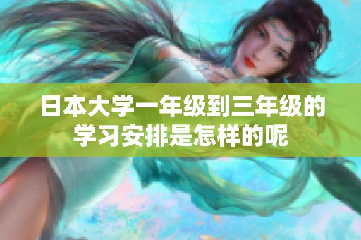 日本大学一年级到三年级的学习安排是怎样的呢