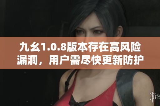 九幺1.0.8版本存在高风险漏洞，用户需尽快更新防护措施
