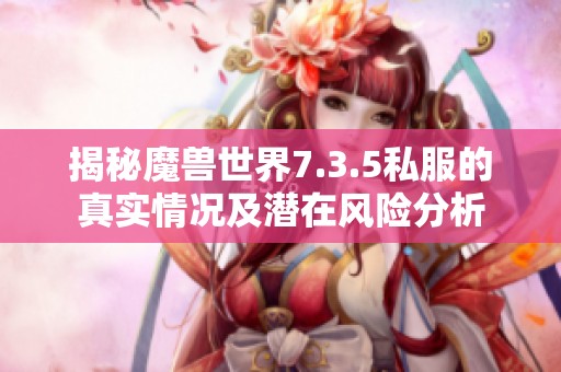 揭秘魔兽世界7.3.5私服的真实情况及潜在风险分析