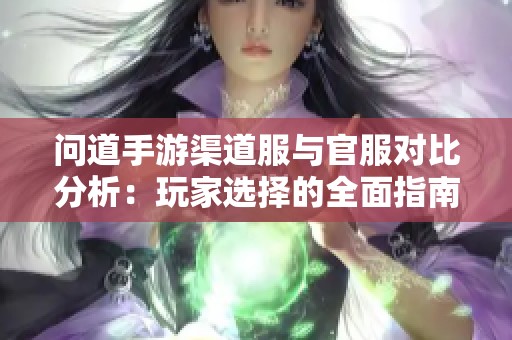 问道手游渠道服与官服对比分析:玩家选择的全面指南